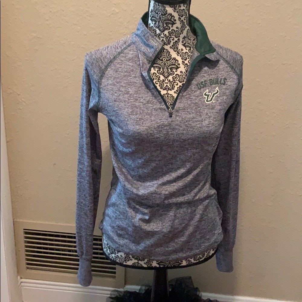 USF quarter zipper jacket